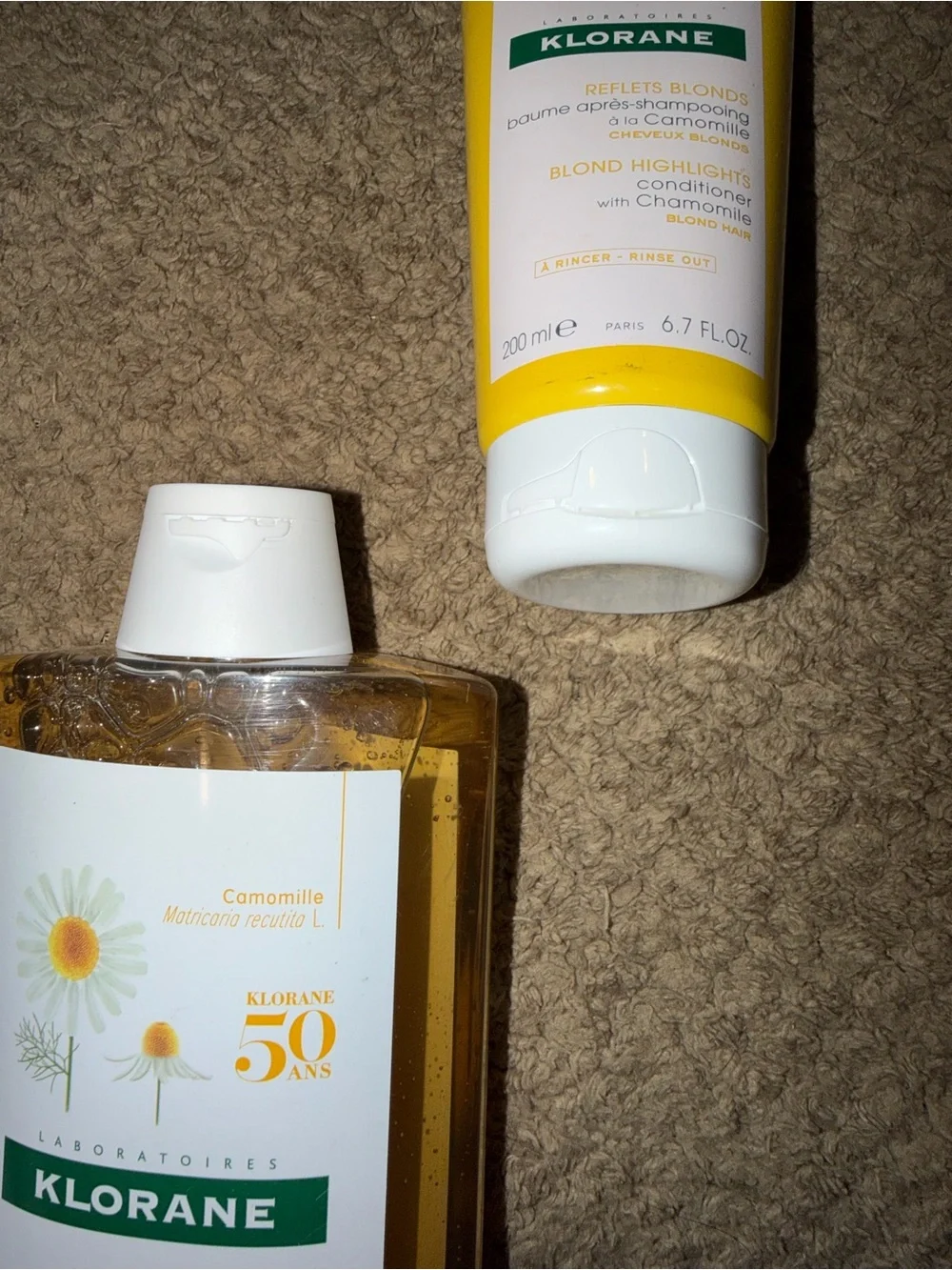 Klorane Blond Highlights Brightening Shampoo and Conditioner with Camomille Set